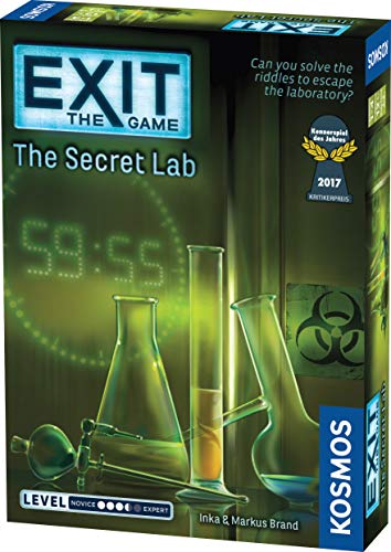 Thames & Kosmos 694289 EXIT - The Game | The Secret Lab | Level: Advanced | Kennerspiel Des Jahres 2017 |Cooperative Board Game, 1-4 Players | Ages 12+ |