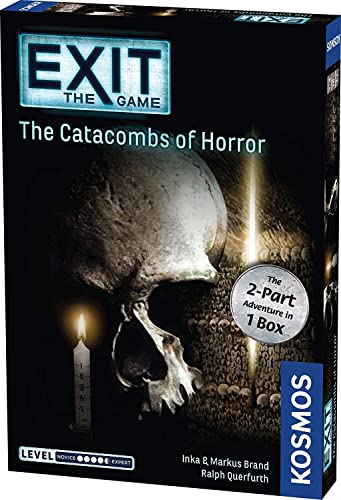 Thames and Kosmos | 694289 | EXIT: The Catacombs of Horror | Level: Professional | 2-Part Escape Room Game | Cooperative Board Game | 1-4 Players | Ages 16+