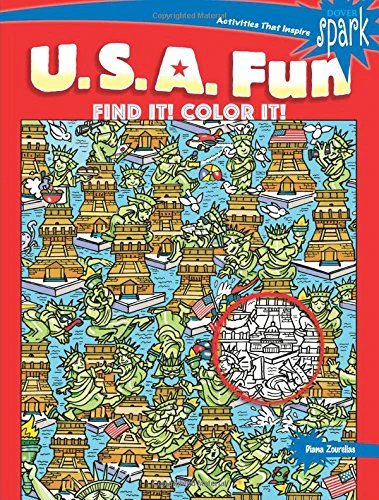 SPARK U.S.A. Fun Find It! Color It! (Dover Coloring Books)