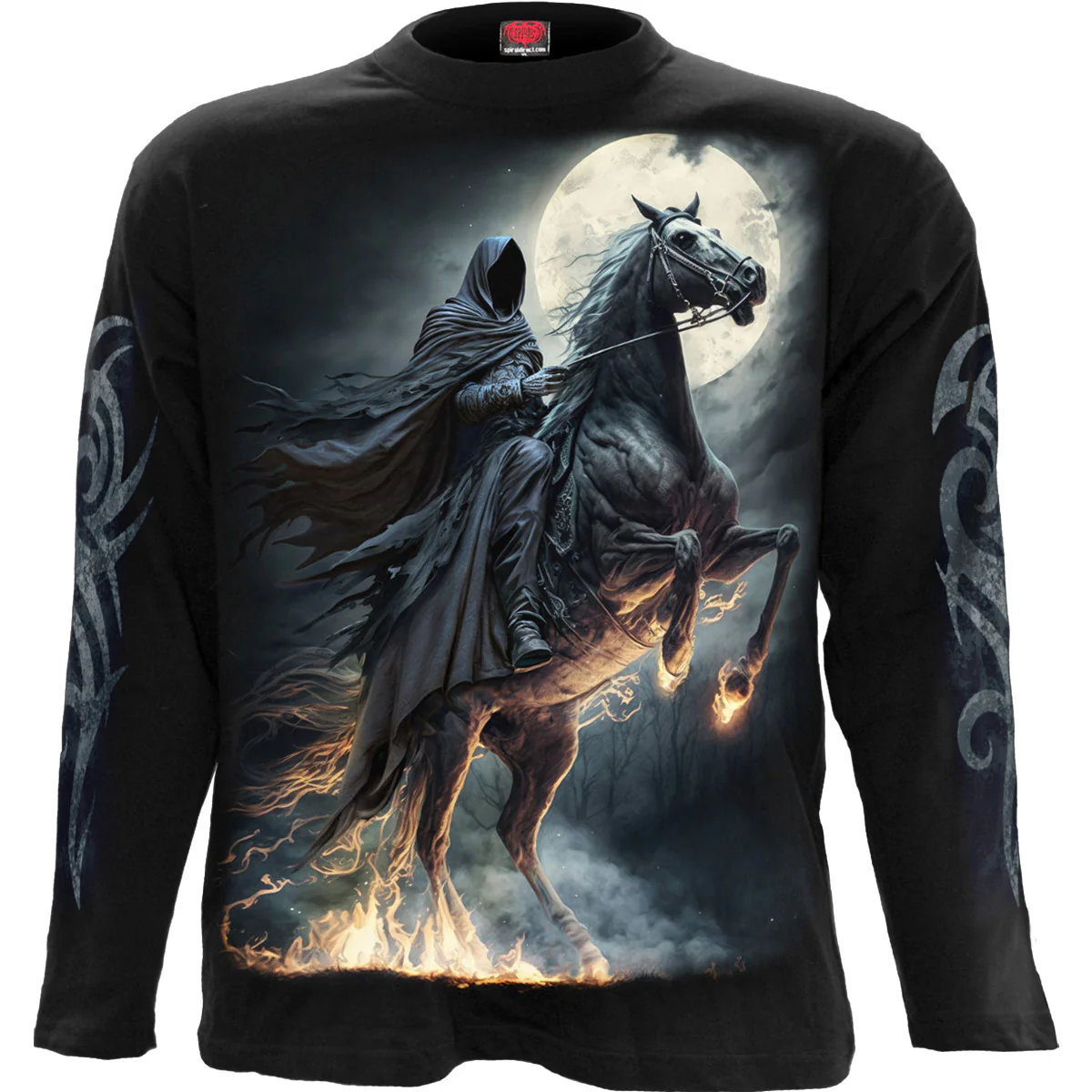 Spiral Unisex Long Sleeve T-Shirt: Shadow Rider
