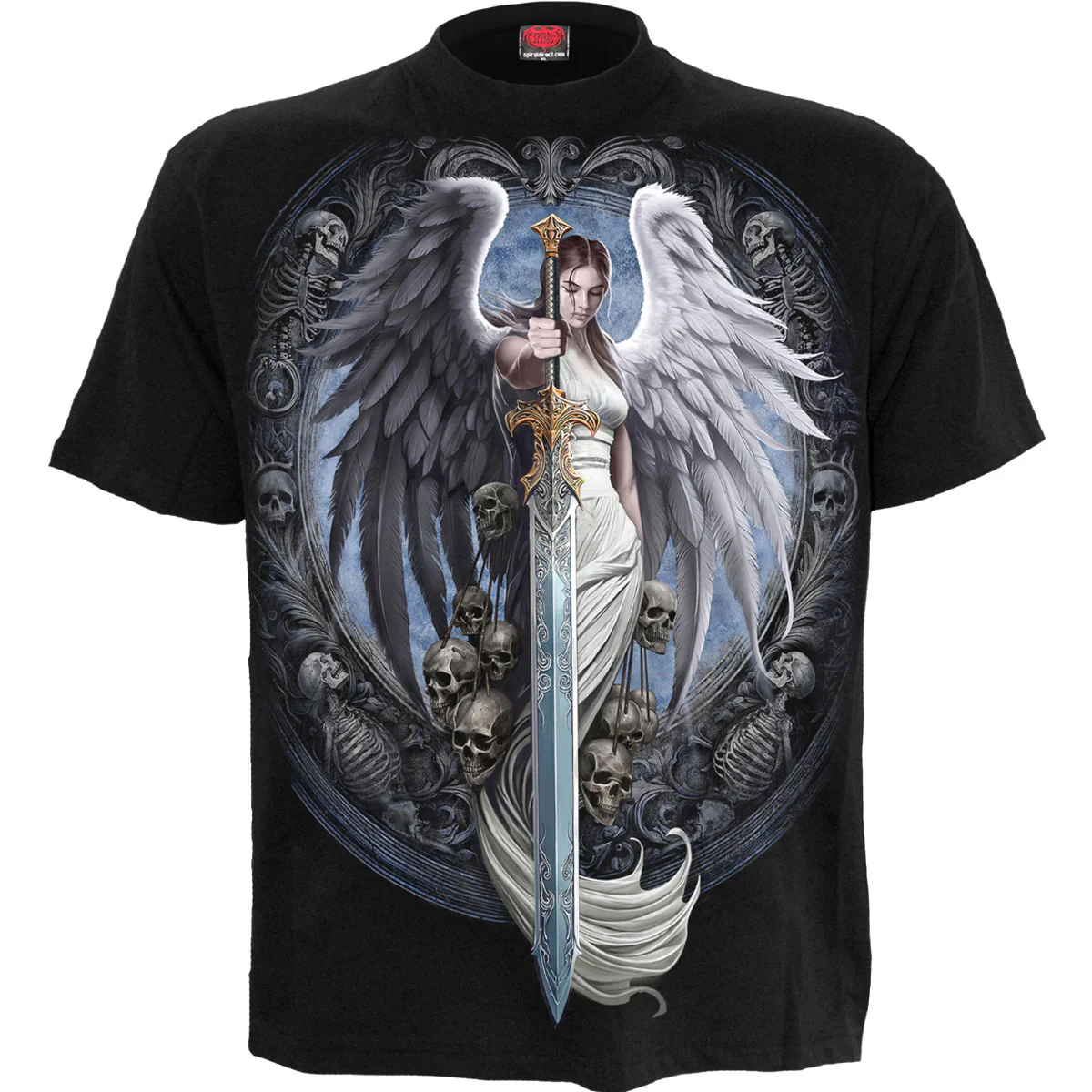 Spiral Unisex T-Shirt: Angel Sword